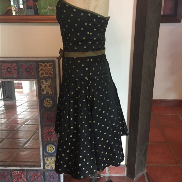 Strapless McClintock Polkadot Dress with netting - Picture 6 of 8